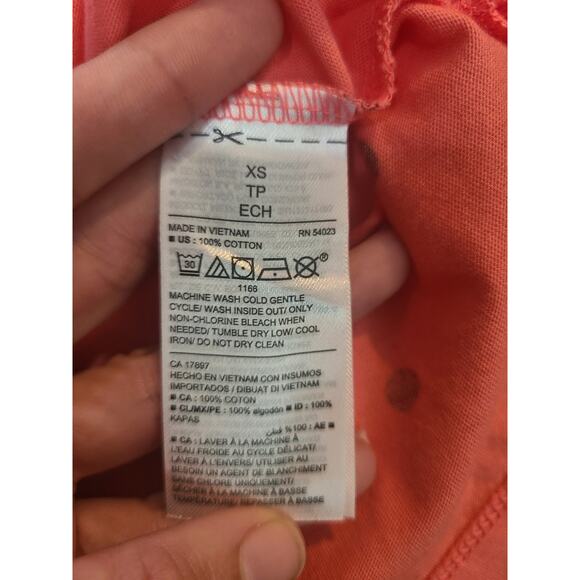 Old navy xs womens pink and black polka dot blouse new with tags - Picture 7 of 9